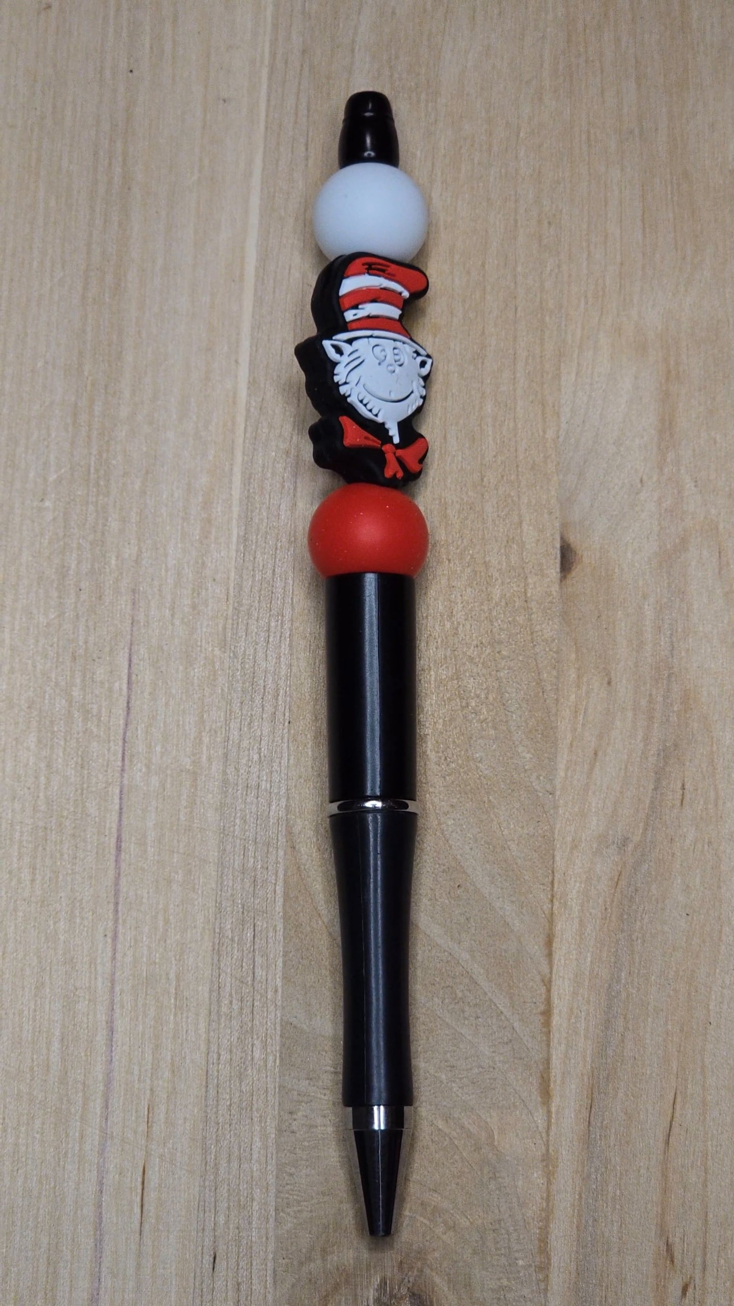 Cartoon Cat Silicone Beaded Pen