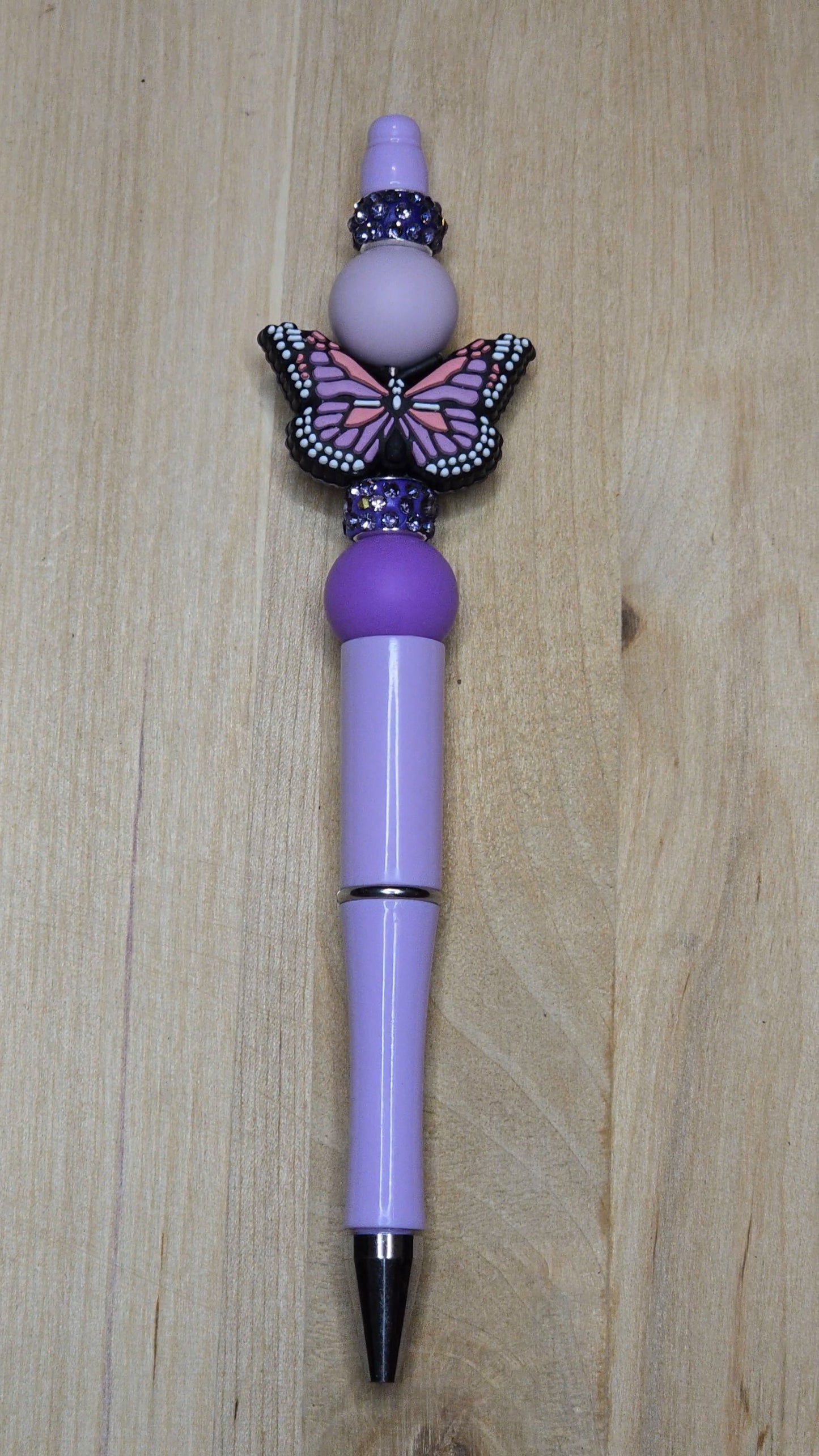 Butterfly Silicone Beaded Pen