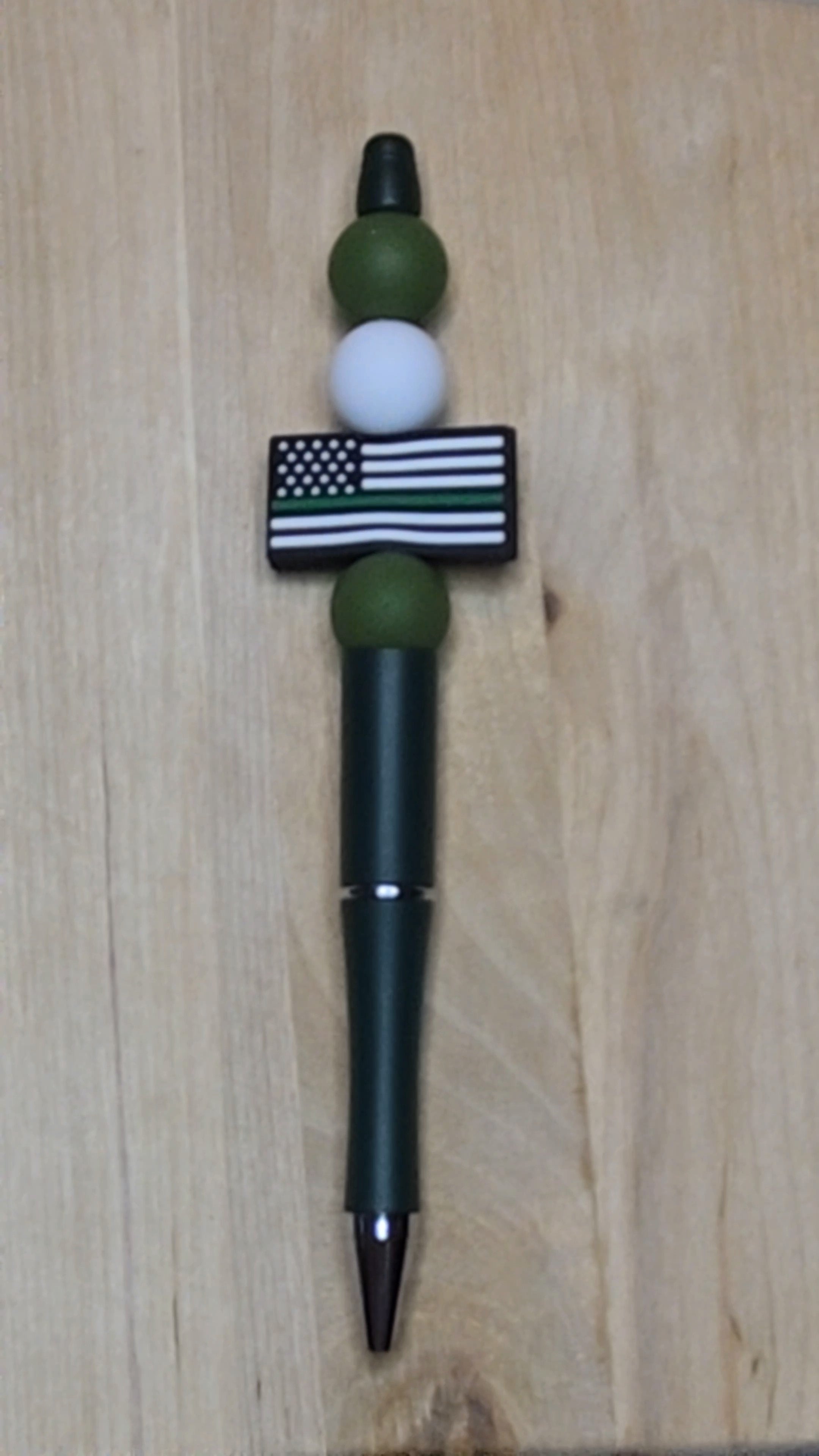 Military Silicone Beaded Pen