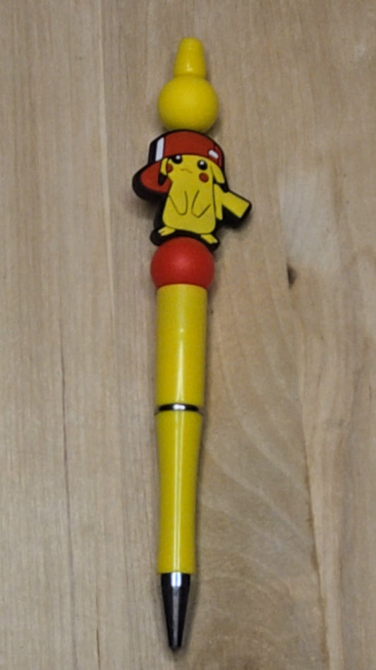 Yellow Creature Silicone Beaded Pen