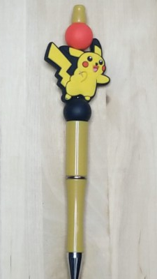 Yellow Creature Silicone Beaded Pen